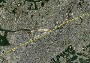 CIGAS Mapa com indicativo do trajeto da obra da Cigas a partir da Avenida Grande Circular Credito Divulgacao Cigas 300x212 1