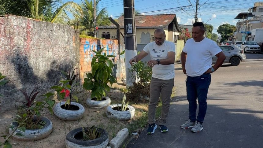 Everton Assis visita bairro Sao Francisco e destaca acao da prefeitura apos pedido de limpeza ser atendido