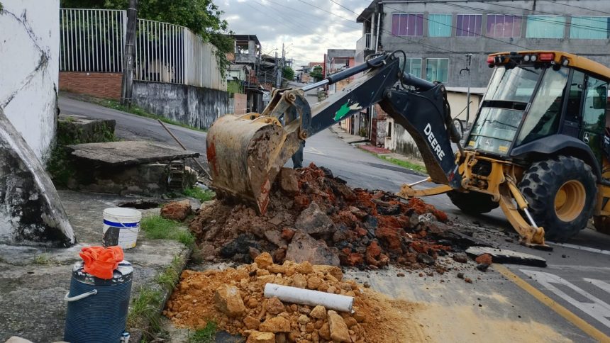 Prefeitura de Manaus realiza manutencao em rede de drenagem e reforca infraestrutura no bairro Alvorada 2 2 Portal Amazonas Virtual