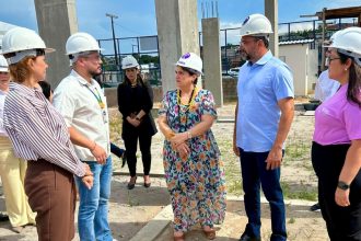 Yomara Lins participa de vistoria nas obras da Casa da Mulher Brasileira ao lado da ministra Marcia Lopes 1