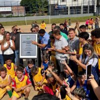 Roberto Sabino acompanha a entrega da Arena Poliesportiva Estrela e reforça políticas públicas para a juventude
