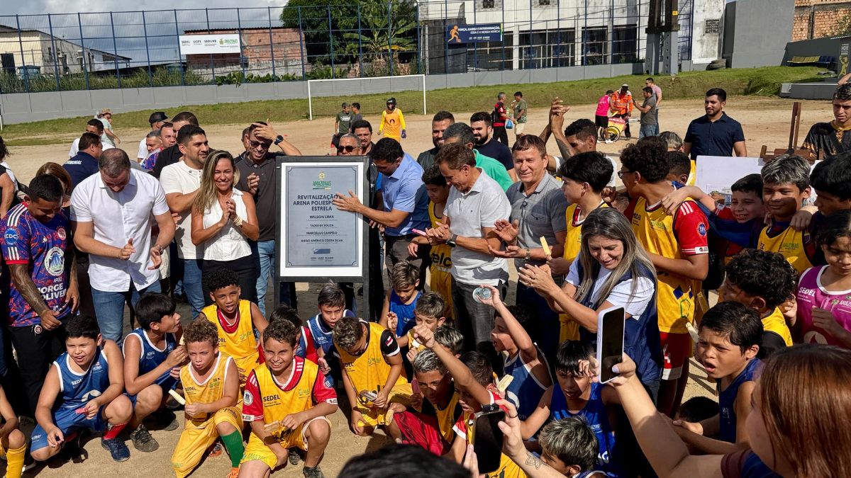 Roberto Sabino acompanha a entrega da Arena Poliesportiva Estrela e reforça políticas públicas para a juventude