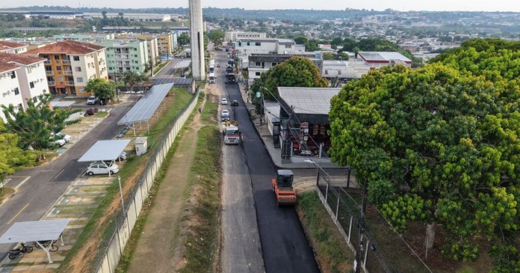 Intervenção em rua do Tarumã é dividida entre os dois sentidos da pista