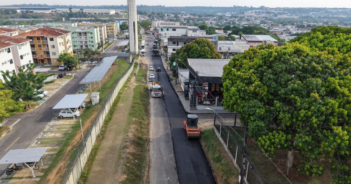 Intervenção em rua do Tarumã é dividida entre os dois sentidos da pista