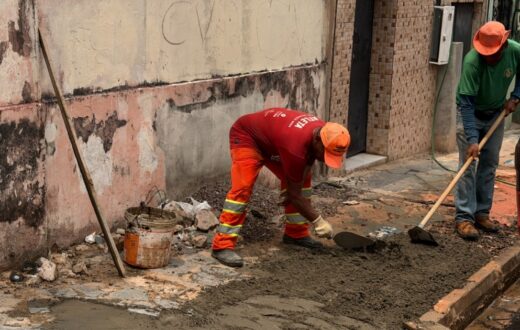 Intervenção no centro histórico combina drenagem e recuperação de passeio na Lima Bacuri