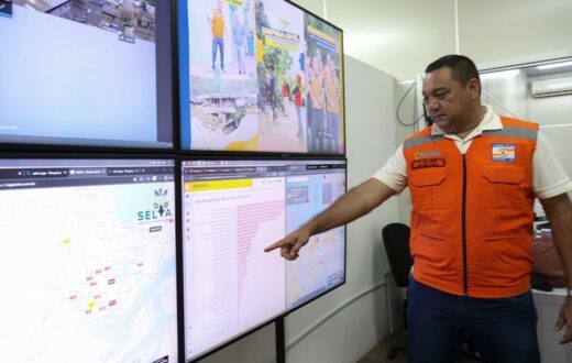 Fumaça de municípios próximos é acompanhada por sensores da Defesa Civil em Manaus