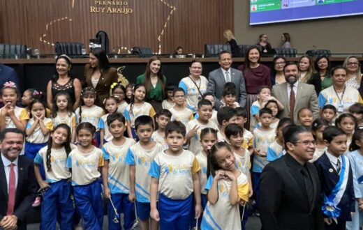 Alunos conhecem funcionamento da Aleam após atividades sobre cidadania