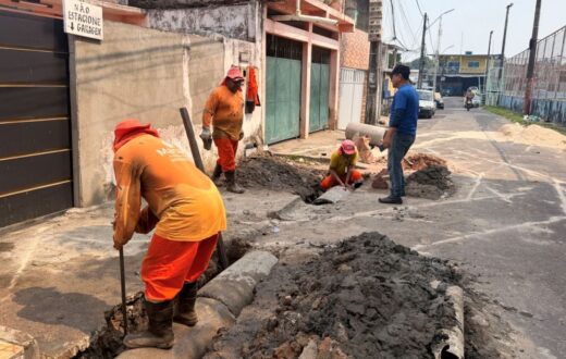 Drenagem subterrânea é recuperada na rua Danilo Corrêa, em Petrópolis