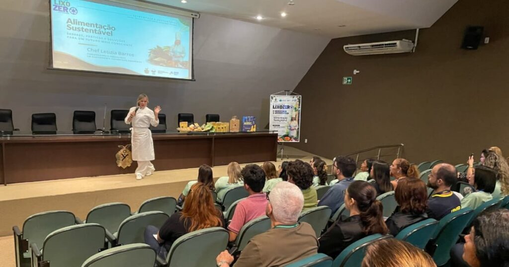 Farofa feita com cascas encerra programação do Programa Lixo Zero na Aleam