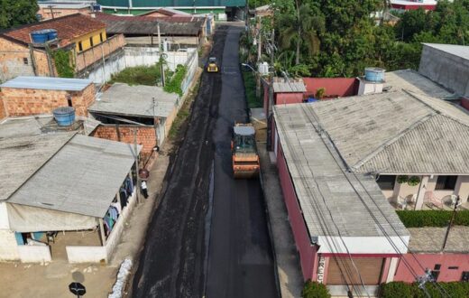 No Tarumã, uma via é concluída e outra segue em recuperação asfáltica